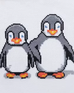 269 Набор для вышивания Hobby & Pro Kids 'Пингвинчики' 19*18см арт. АРС-58948-1-АРС0001293903