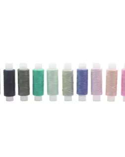 Набор швейных ниток 50/2, 200м, ассорти №49, 10шт/упак, Astra&Craft арт. АРС-60260-1-АРС0001297114