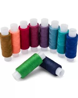 Набор швейных ниток 50/2, 200м, ассорти №92, 10шт/упак, Astra&Craft арт. АРС-60670-1-АРС0001297260