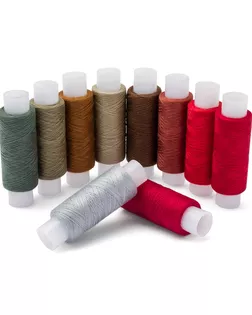 Набор швейных ниток 50/2, 200м, ассорти №93, 10шт/упак, Astra&Craft арт. АРС-60671-1-АРС0001297261