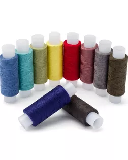 Набор швейных ниток 50/2, 200м, ассорти №100, 10шт/упак, Astra&Craft арт. АРС-60678-1-АРС0001297284