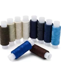 Набор швейных ниток 50/2, 200м, ассорти №104, 10шт/упак, Astra&Craft арт. АРС-60682-1-АРС0001297288