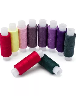 Набор швейных ниток 50/2, 200м, ассорти №106, 10шт/упак, Astra&Craft арт. АРС-60684-1-АРС0001297290