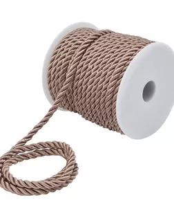 1AS-168 Шнур витой 5мм*18,29м (темно-бежевый) арт. АРС-63748-1-АРС0001297461