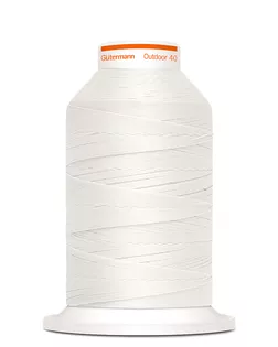 798300 Нить Outdoor 40/400м для уличных тканей, 100% полиэстер Gutermann (1005 белый) арт. АРС-61320-1-АРС0001297713