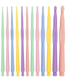 MTW075 Набор крючков для вязания 2мм-10мм.,упак(12шт), пластик арт. АРС-61604-1-АРС0001297958