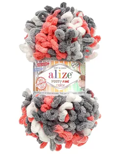 Пряжа Alize 'Puffy Fine Color' 100г. 14,5м. (100% микрополиэстер) (6518 секционный) арт. АРС-61126-1-АРС0001299758