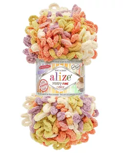 Пряжа Alize 'Puffy Fine Color' 100г. 14,5м. (100% микрополиэстер) (6519 секционный) арт. АРС-61127-1-АРС0001299759