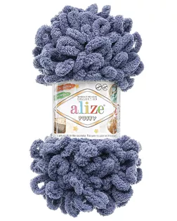 Пряжа Alize 'Puffy' 100г 9м (100% микрополиэстер) (900 темно-синий джинс) арт. АРС-61147-1-АРС0001299779