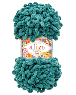 Пряжа Alize 'Puffy Fine' 100г 14,5м (100% микрополиэстер) (330 морская волна) арт. АРС-61155-1-АРС0001299790