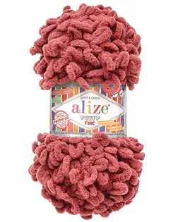 Пряжа Alize 'Puffy Fine' 100г 14,5м (100% микрополиэстер) (956 вишневый) арт. АРС-61156-1-АРС0001299791