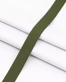 6135-0293 Тесьма окантовочная 4,5 г/м (100% полиэстер) 22мм*100м (33 хаки) арт. АРС-63296-1-АРС0001299910
