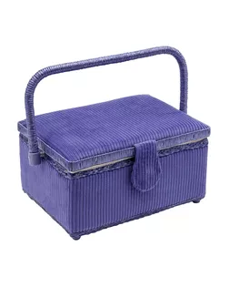 SEB004_PP Tray Шкатулка средняя, декоративная, цв.14 фиолетовый, вельвет 24,5*18*13см арт. АРС-62056-1-АРС0001300212