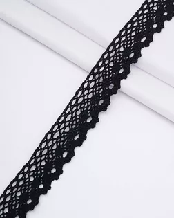 J-51 Тесьма лен 2,5см*13,72м (черный) арт. АРС-63890-1-АРС0001302429