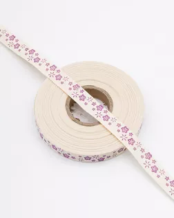 Лента х/б декоративная 1,5см*25м (сиреневый) арт. АРС-62883-1-АРС0001302614