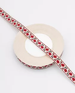 881 Лента декоративная х/б 1,5см*25м (цветок красный) арт. АРС-62892-1-АРС0001302802 881 Лента декоративная х/б 1,5см*25м (цветок красный) арт. АРС-62892-1-АРС0001302802