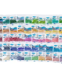 Большой набор бисера Preciosa, Прозрачный, размер 10/0, 50 цветов, 250 гр (50 штук по 5 гр) арт. АРС-62166-1-АРС0001303156 Большой набор бисера Preciosa, Прозрачный, размер 10/0, 50 цветов, 250 гр (50 штук по 5 гр) арт. АРС-62166-1-АРС0001303156