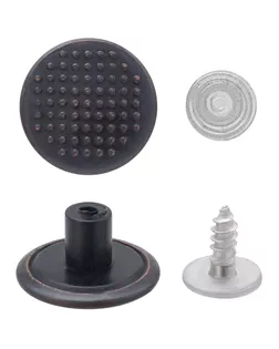 81109 Пуговицы джинсовые 17мм 'Точки' материал верха сталь, т.медь, упак(6шт), PONY арт. АРС-64015-1-АРС0001304017