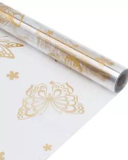 Пленка Летящие Бабочки, золото, 70см*9,14м +/- 5% арт. АРС-62373-1-АРС0001304580