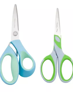 Набор ножниц для дома и офиса, мягкие ручки SOFT, 15см/17см, Hobby&Pro арт. АРС-63271-1-АРС0001306487