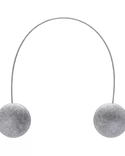 Магнитные клипсы с тросом (30см) d 45 (88 серебро/антик) арт. АРС-62988-1-АРС0001306492