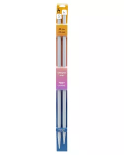 34669 Спицы вязальные прямые 10,00мм*40см, пластик, 2шт PONY арт. АРС-64027-1-АРС0001306627