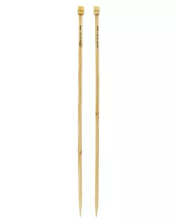 66813 Спицы вязальные прямые BAMBOO 6,00мм*33см, бамбук, 2шт PONY арт. АРС-63955-1-АРС0001306653