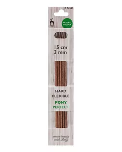 42525 Спицы вязальные носочные Perfect, 3,00мм*15см, 5шт, дерево, PONY арт. АРС-63978-1-АРС0001306759