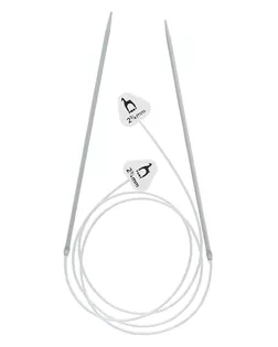 65604 Спицы вязальные гибкие с фиксатором Classic flexible 2,75мм*60см, алюмиий PONY арт. АРС-64080-1-АРС0001307006