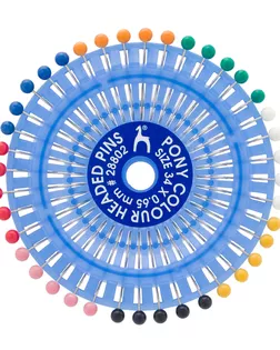 28802 Булавки портновские 38мм*0,60мм, сталь, 40шт. PONY арт. АРС-64099-1-АРС0001307121