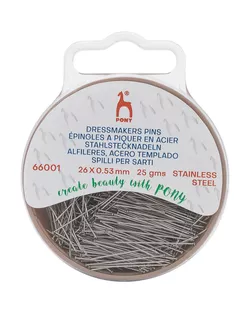 66001 Булавки портновские 26мм*0,53мм, сталь, 25гр, PONY арт. АРС-64187-1-АРС0001307124 66001 Булавки портновские 26мм*0,53мм, сталь, 25гр, PONY арт. АРС-64187-1-АРС0001307124