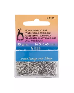 25601 Булавки портновские 16мм*0,65мм, сталь, 35гр, PONY арт. АРС-64189-1-АРС0001307129 25601 Булавки портновские 16мм*0,65мм, сталь, 35гр, PONY арт. АРС-64189-1-АРС0001307129