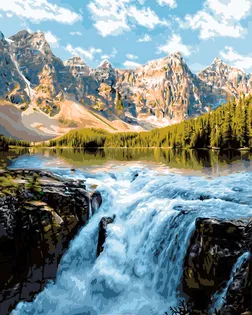 GLA39 Набор для рисования по номерам 'Водопад' 40*50см, Glama арт. АРС-63403-1-АРС0001307169 GLA39 Набор для рисования по номерам 'Водопад' 40*50см, Glama арт. АРС-63403-1-АРС0001307169