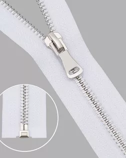 6535-0208 Молния металлическая Т5 1 замок 60см, никель (501 белый) арт. АРС-64393-1-АРС0001307507 6535-0208 Молния металлическая Т5 1 замок 60см, никель (501 белый) арт. АРС-64393-1-АРС0001307507