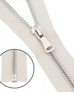 6535-0208 Молния металлическая Т5 1 замок 60см, никель (571 молочный) арт. АРС-64394-1-АРС0001307508 6535-0208 Молния металлическая Т5 1 замок 60см, никель (571 молочный) арт. АРС-64394-1-АРС0001307508