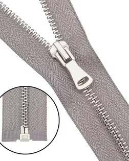 6535-0208 Молния металлическая Т5 1 замок 60см, никель (340 св.серый) арт. АРС-64395-1-АРС0001307509 6535-0208 Молния металлическая Т5 1 замок 60см, никель (340 св.серый) арт. АРС-64395-1-АРС0001307509