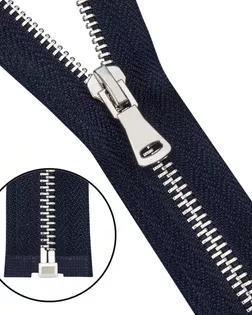 6535-0208 Молния металлическая Т5 1 замок 60см, никель (233 т.синий) арт. АРС-64396-1-АРС0001307510 6535-0208 Молния металлическая Т5 1 замок 60см, никель (233 т.синий) арт. АРС-64396-1-АРС0001307510