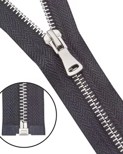 6535-0208 Молния металлическая Т5 1 замок 60см, никель (301 т.серый) арт. АРС-64398-1-АРС0001307512 6535-0208 Молния металлическая Т5 1 замок 60см, никель (301 т.серый) арт. АРС-64398-1-АРС0001307512