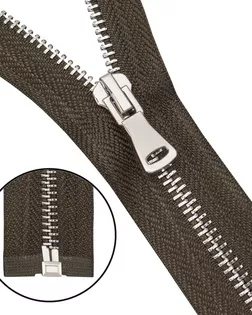 6535-0208 Молния металлическая Т5 1 замок 60см, никель (078 хаки) арт. АРС-64399-1-АРС0001307513 6535-0208 Молния металлическая Т5 1 замок 60см, никель (078 хаки) арт. АРС-64399-1-АРС0001307513
