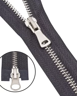 6535-0309 Молния металлическая Т5 2 замка 60см, никель (301 т.серый) арт. АРС-64337-1-АРС0001307592 6535-0309 Молния металлическая Т5 2 замка 60см, никель (301 т.серый) арт. АРС-64337-1-АРС0001307592