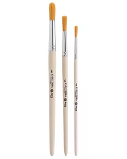 Набор кистей №3, синтетика (круглая №4,6,8), 3шт/уп, Astra&Craft арт. АРС-63736-1-АРС0001307647