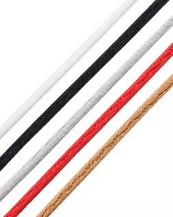 Шнур атласный (для воздушных петель) 1мм 5 цветов по 10 м (черный, белый, золотой, красный, серый) арт. АРС-64281-1-АРС0001307722 Шнур атласный (для воздушных петель) 1мм 5 цветов по 10 м (черный, белый, золотой, красный, серый) арт. АРС-64281-1-АРС0001307722