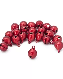 Бубенчики для творчества и рукоделия 'Жемчужные', диаметр 10 мм, 20шт/упак, Astra&Craft (QYB-003 красный) арт. АРС-64192-1-АРС0001307905