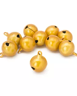 Бубенчики для творчества и рукоделия 'Жемчужные', диаметр 18 мм, 10шт/упак, Astra&Craft (QYB-014 жёлтый) арт. АРС-64203-1-АРС0001307916