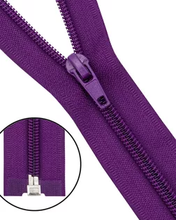 Молния витая т5 1 замок 45см (865 фиолетовый) арт. АРС-64758-1-АРС0001308077