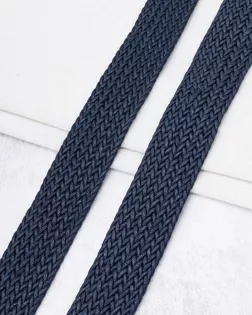 3Al299 Стропа ременная плетеная вощёная (100% полиэстер) 45мм*45,72м (ZH408 индиго) арт. АРС-65326-1-АРС0001310341