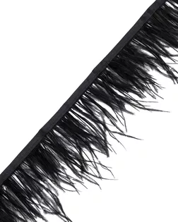 2AL105 Перья страуса на ленте, ширина 7-10см, длина 1м (101 черный) арт. АРС-65364-1-АРС0001310508 2AL105 Перья страуса на ленте, ширина 7-10см, длина 1м (101 черный) арт. АРС-65364-1-АРС0001310508