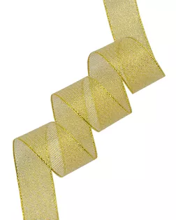 Лента металлизированная (парча) 25мм*20м (золото) арт. АРС-65329-1-АРС0001310689