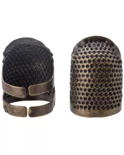 4AL-279 Наперсток регулируемый, размер M, металл, упак/2шт арт. АРС-65670-1-АРС0001310703