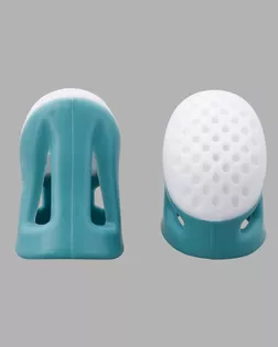 4AL-100 Наперсток силиконовый с пластиковой вставкой, размер S, упак/2шт арт. АРС-65672-1-АРС0001310705